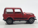 Vintage Yatming Jeep CJ-7 Red Die Cast Toy Car Vehicle with Opening Doors
