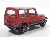 Vintage Yatming Jeep CJ-7 Red Die Cast Toy Car Vehicle with Opening Doors