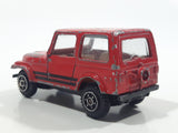 Vintage Yatming Jeep CJ-7 Red Die Cast Toy Car Vehicle with Opening Doors