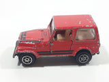 Vintage Yatming Jeep CJ-7 Red Die Cast Toy Car Vehicle with Opening Doors