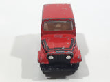 Vintage Yatming Jeep CJ-7 Red Die Cast Toy Car Vehicle with Opening Doors