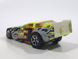 1999 Hot Wheels Mega Graphics Probe Funny Car Bright Lime Green Yellow and Black Die Cast Toy Car Vehicle with Lift Up Body