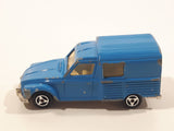 Majorette No. 235 Citroen Acadiane Blue 1/60 Scale Die Cast Toy Car Vehicle with Opening Rear Doors Made in France