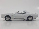 Sunnyside Superior 1967 Camaro Russound White 1/34 Scale Pullback Motorized Friction Die Cast Toy Car Vehicle with Opening Doors and Hood