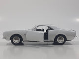 Sunnyside Superior 1967 Camaro Russound White 1/34 Scale Pullback Motorized Friction Die Cast Toy Car Vehicle with Opening Doors and Hood