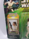2000 Hasbro Star Wars Power Of The Jedi Leia Organa Bespin Escape 3 1/4" Tall Toy Action Figure and Force File New in Package