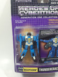 2001 Hasbro Transformers Heroes Of Cybertron Generation One Collection Thundercracker Decepticon Warrior 3" Tall Toy Action Figure and Card New in Package