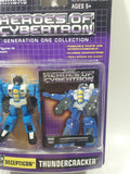 2001 Hasbro Transformers Heroes Of Cybertron Generation One Collection Thundercracker Decepticon Warrior 3" Tall Toy Action Figure and Card New in Package