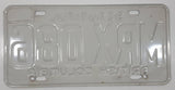 1978 Beautiful British Columbia White with Blue Letters Vehicle License Plate MRX 086