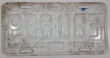 1972 Beautiful British Columbia White with Blue Letters Vehicle License Plate EBD 889