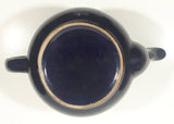 Dark Blue Purple Ceramic Teapot 5 1/4" Tall