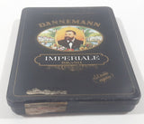Vintage Dannemann Imperiale Brasil 20 Small Cigars Hinged Tin Metal Cigarillo Holder Case