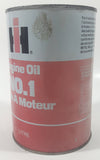 Vintage IH International Harvester Engine Oil No. 1 Tractor 1 Litre SAE 10W Motor Oil Metal Can FULL Still Sealed Never Opened