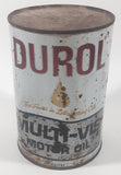 Rare Hard to Find Vintage Spartan Oils Ltd Durol Multi-Vis Motor Oil 1 Litre Metal Can FULL Still Sealed Never Opened