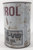Rare Hard to Find Vintage Spartan Oils Ltd Durol Multi-Vis Motor Oil 1 Litre Metal Can FULL Still Sealed Never Opened