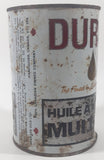 Rare Hard to Find Vintage Spartan Oils Ltd Durol Multi-Vis Motor Oil 1 Litre Metal Can FULL Still Sealed Never Opened