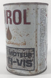 Rare Hard to Find Vintage Spartan Oils Ltd Durol Multi-Vis Motor Oil 1 Litre Metal Can FULL Still Sealed Never Opened