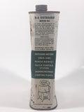 Vintage BA British American Oil Company Limited Utility Outboard 1 Imperial Quart Motor Oil Metal Can
