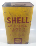 Vintage Shell Aeroshell Fluid 29 TGS - SM Hydraulic Fluid for Airplanes One Gallon Metal Can