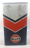 Vintage Gulf Oil Canada Limited Motor Oil One Imperial Gallon Metal Can