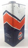Vintage Gulf Oil Canada Limited Motor Oil One Imperial Gallon Metal Can
