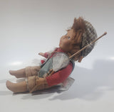 Boy Fisherman 9" Tall Porcelain Doll