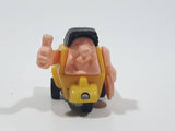 Kinder Surprise 01 n. 65 Yellow Man in Truck Plastic Miniature Toy Car Vehicle