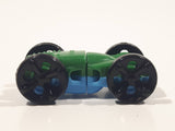 Kinder Surprise SE229 Sprinty Cars Blue Green Double Sided Plastic Miniature Toy Flip Car Vehicle