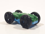 Kinder Surprise SE229 Sprinty Cars Blue Green Double Sided Plastic Miniature Toy Flip Car Vehicle