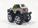 Unknown Brand Silver #5 Pull Back Plastic Toy Car Vehicle