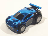 2017 Psyonix Zag Toys Chrome Blue Pull Back Plastic Die Cast Toy Car Vehicle