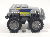 STCT 061 1706 Monster Struck Grey Push and Go Plastic Die Cast Toy Car Vehicle