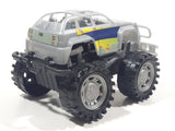 STCT 061 1706 Monster Struck Grey Push and Go Plastic Die Cast Toy Car Vehicle
