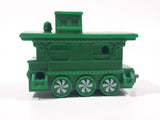 2017 McDonald's Happy Meal Christmas Train #12 Caboose Green Plastic Toy Train Car