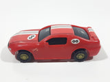 2007 Imperial Toy 00 Red Plastic Die Cast Toy Race Car Vehicle