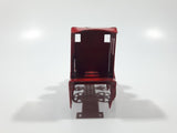 Train Locomotive Red Tin Metal Toy 3 1/2" Long Missing Rear Wheels