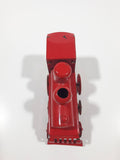 Train Locomotive Red Tin Metal Toy 3 1/2" Long Missing Rear Wheels