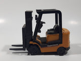 Unknown Brand Superwork TSTceh Fork Lift Yellow and Black Plastic Die Cast Toy Construction Equipment Vehicle