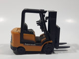 Unknown Brand Superwork TSTceh Fork Lift Yellow and Black Plastic Die Cast Toy Construction Equipment Vehicle