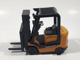 Unknown Brand Superwork TSTceh Fork Lift Yellow and Black Plastic Die Cast Toy Construction Equipment Vehicle