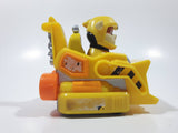 Spin Master Paw Patrol Rubble Character Bulldozer Yellow and Orange Plastic Die Cast Toy Car Vehicle 3 5/8" Long