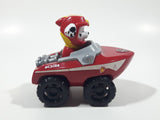 Spin Master Paw Patrol Marshall Character Boat Red Plastic Die Cast Toy Car Vehicle 3 3/4" Long
