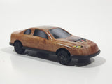Unknown Brand Grizzly Bear Themed Brown Fur Texture Thin Metal Die Cast Toy Car Vehicle