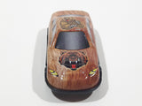 Unknown Brand Grizzly Bear Themed Brown Fur Texture Thin Metal Die Cast Toy Car Vehicle