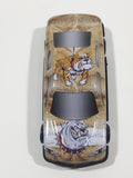 Unknown Brand Bulldog Themed Light Brown and White Thin Metal Die Cast Toy Car Vehicle