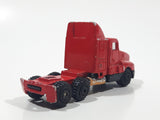 Unknown Brand 10/06 Semi Tractor Truck Red Die Cast Toy Car Vehicle