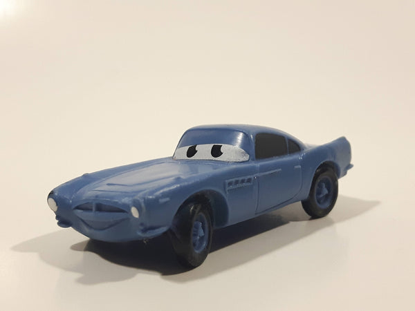 Disney Pixar Blue PVC Hard Rubber Toy Sports Car Vehicle