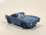 Disney Pixar Blue PVC Hard Rubber Toy Sports Car Vehicle