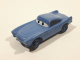 Disney Pixar Blue PVC Hard Rubber Toy Sports Car Vehicle
