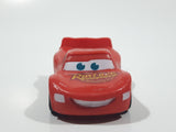Disney Pixar Cars Lightning McQueen Red PVC Hard Rubber Toy Sports Car Vehicle